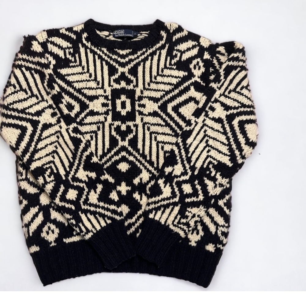 Ralph Lauren Polo Thick Nordic Navajo Sweater XL
